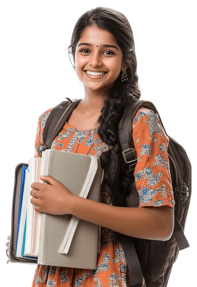 Indian female college student