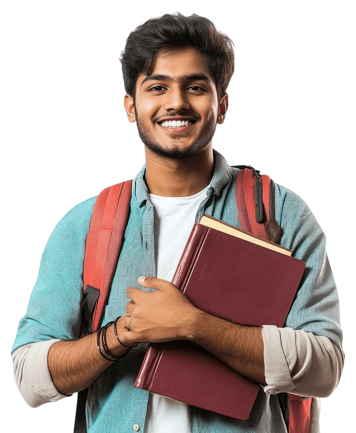 Indian male college student